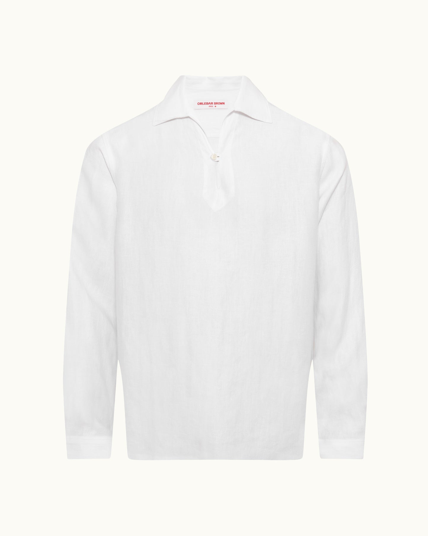 White long-sleeve shirt on a white background