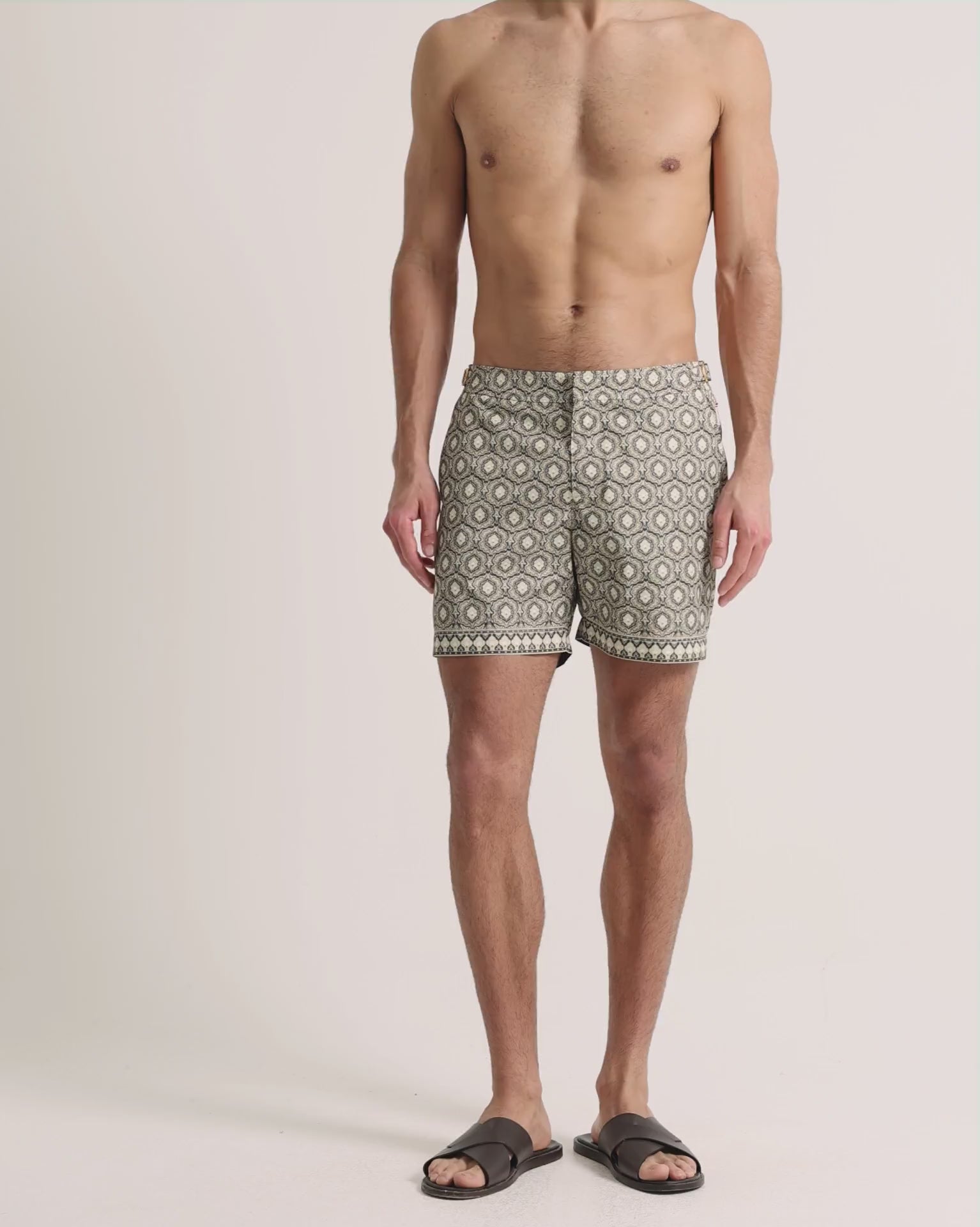 Mens Green Passetto Luxury Swim Shorts | Orlebar Brown – ORLEBAR BROWN